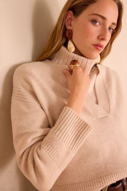 Megztinis su jako vilna (Maison 123) 