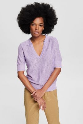 Moteriškas megztinis Violetinė dydis_XS