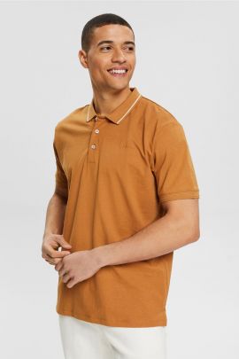Vyriški polo marškinėliai su linu (ESPRIT Casual)