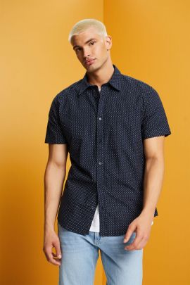 Vyriški marškiniai ilgomis rankovėmis Tamsiai mėlyna dydis_XL