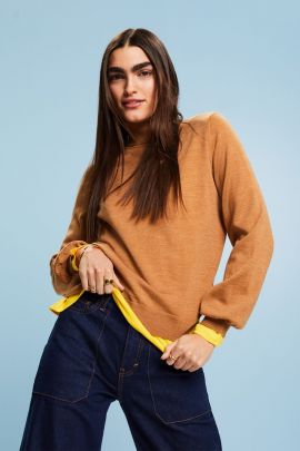 Moteriškas megztinis Šviesiai ruda dydis_L