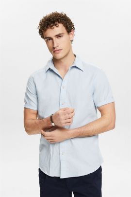 Vyriški marškiniai ilgomis rankovėmis Šviesiai mėlyna dydis_L