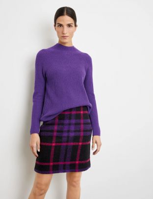 Moteriškas megztinis Tamsiai violetinė dydis_38